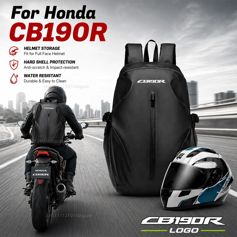 

Knight Backpack Motorcycle Helmet Bag Travel Equipment Waterproof Large Capacity For Honda CB190R CB 190R 2022 2021 2020