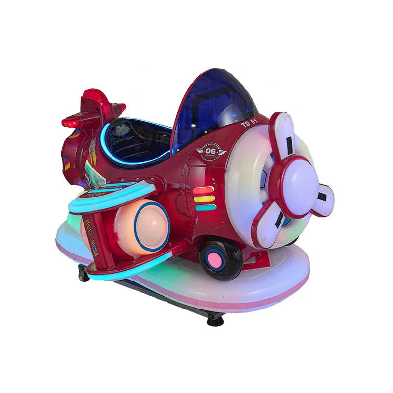 Kids Coin Operated Swing Games Airplane Kiddie Rides Game Machines Swing Machine