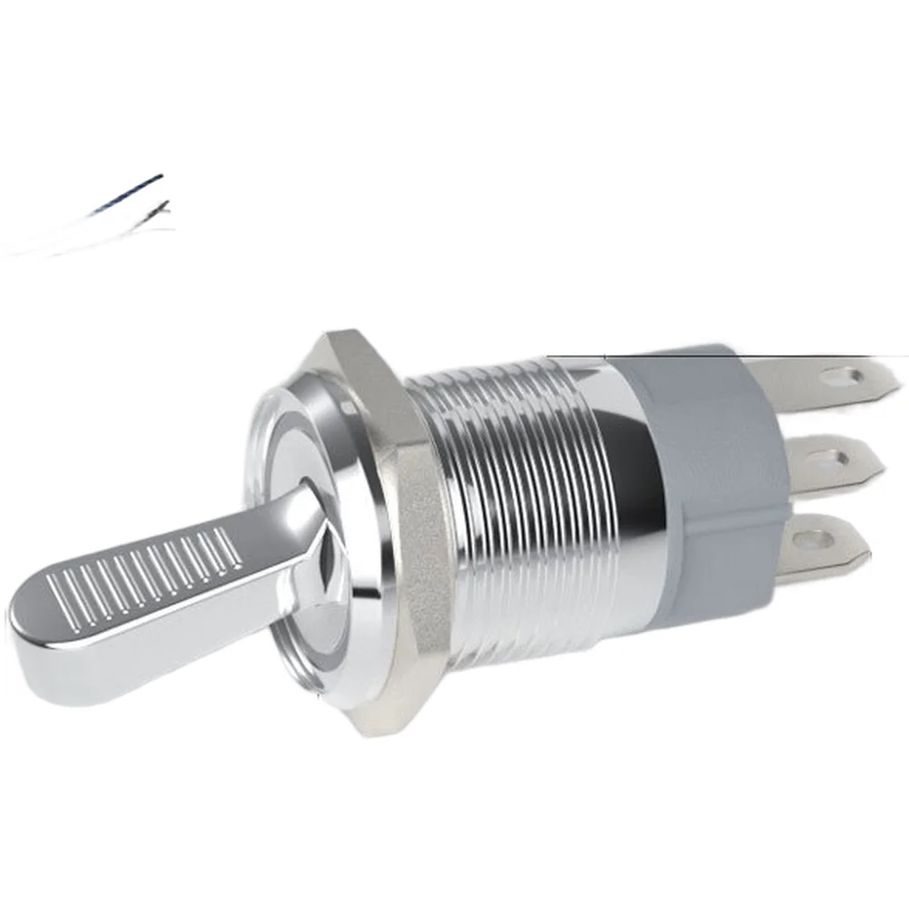 Red Light 16mm Metal Switch 10A 2 3 Position Lever For Car Boat Marine Dashboard Control Panel Electrical Supply