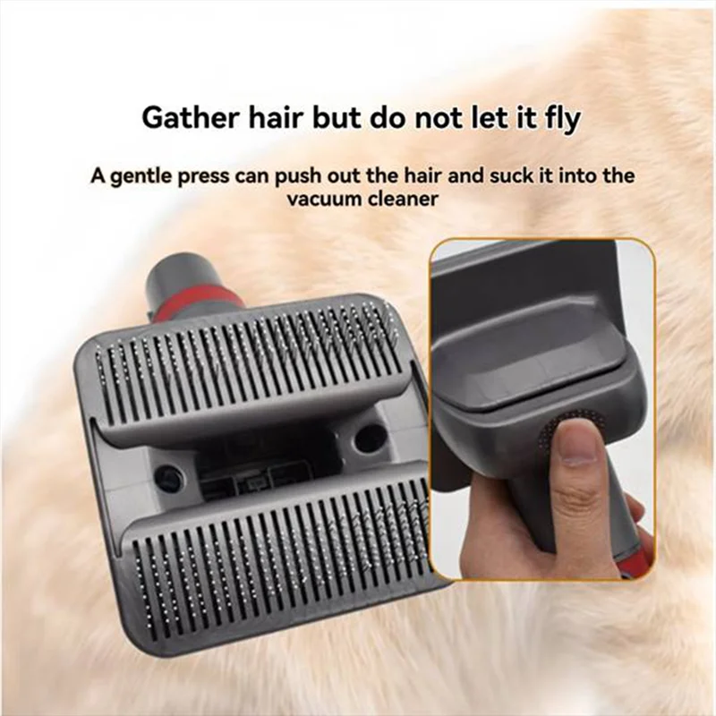 Promotion!Pet Grooming Kit With V6 Converter For Dyson V7 V8 V10 V11 V15 Vacuum Cleaner Accessories Pet Hair Brush Shedding Tool