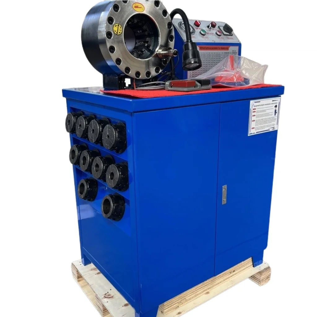 51BY 1/4Inch~2Inch 10 Sets Of Moulds Hose Crimping Machine High Accuracy Auto Repair Shop Hydraulic Rubber Hose Machining Tool