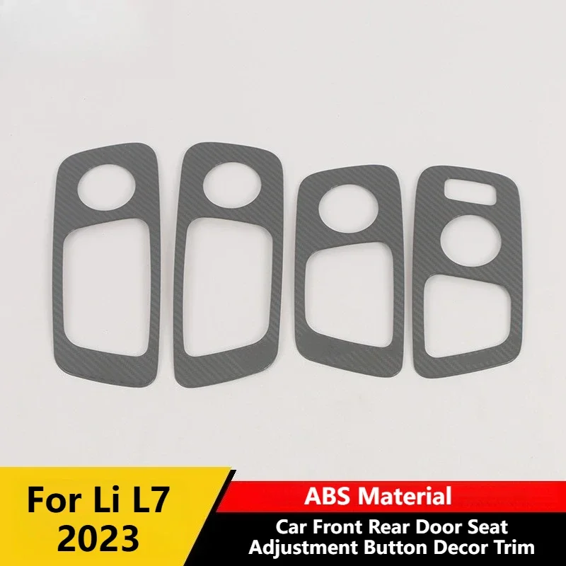 Bright Sheet Anti-Scratch Seat Control Switch Protective For Li L7 2023 Car Front Rear Door Seat Adjustment Button Decor Trim