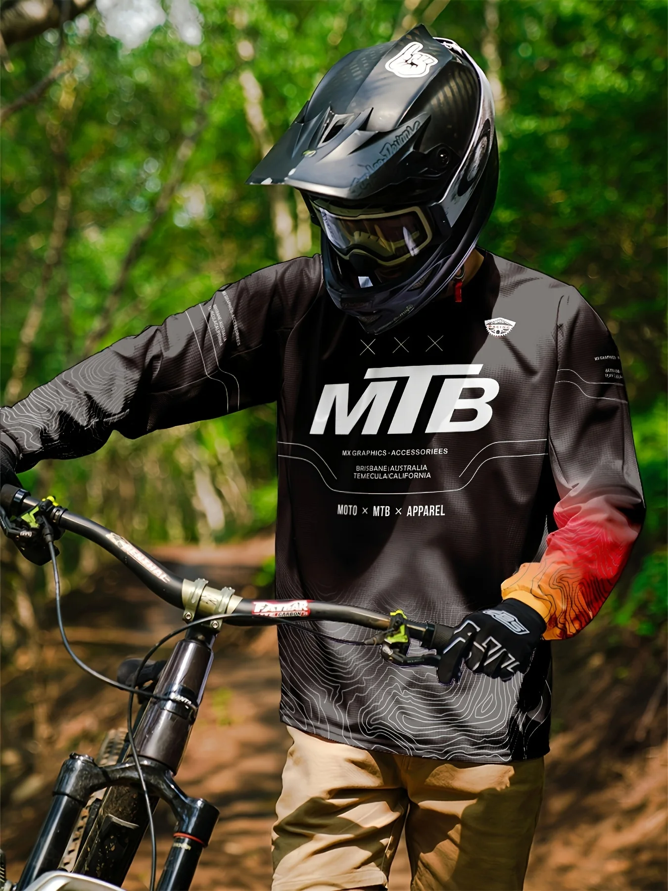

Motorcycle Jersey Wicking Long Sleeved Summer Sweat Absorbing Motorcycle clothing Cycling Shirt For Biking Riding Sports