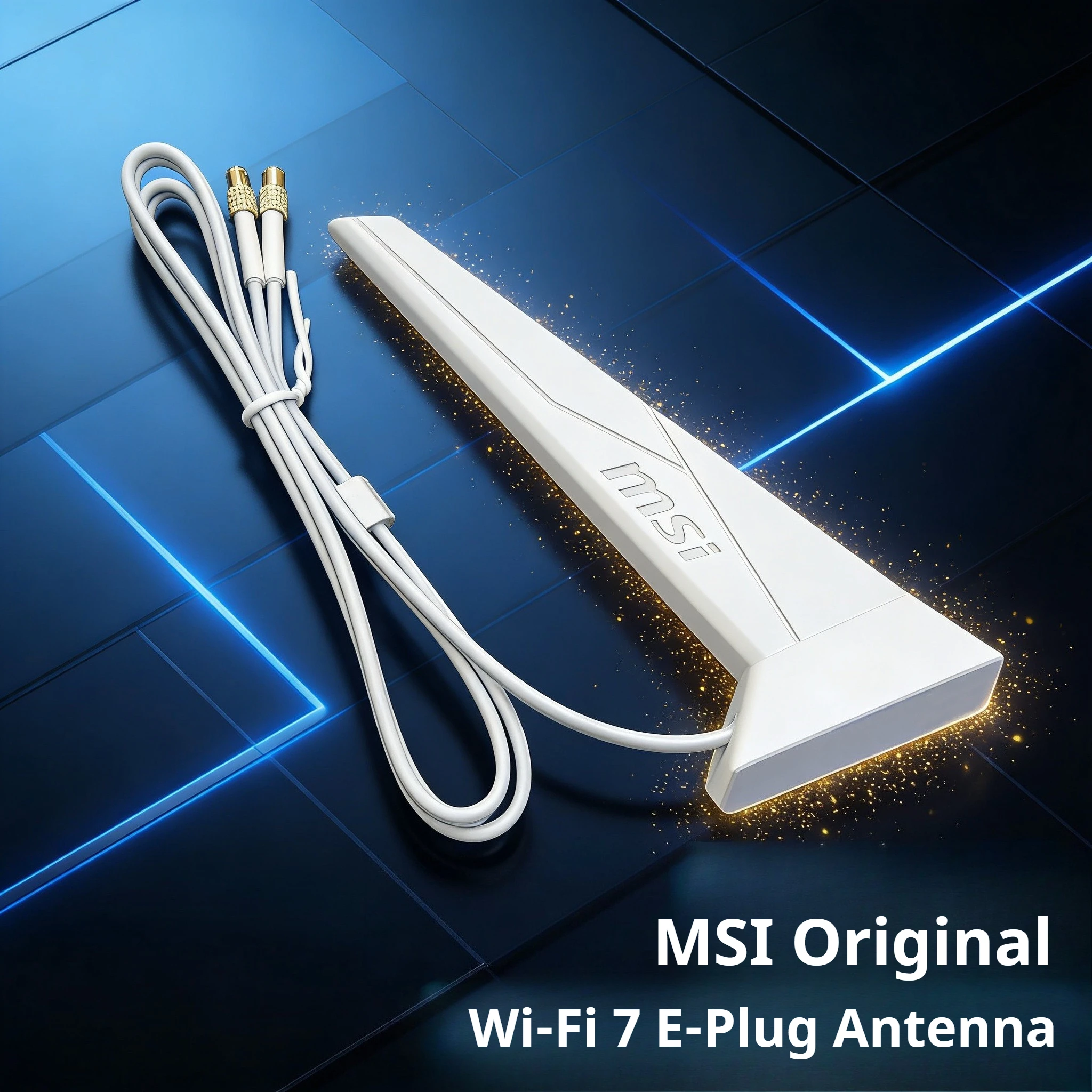 Original MSI WIFI7 Antenna White EZ-Plug for MSI ASUS GIGABYTE B840 B850 Z890 MAG B860-P B860M-A X870 GAMING PLUS Motherboard