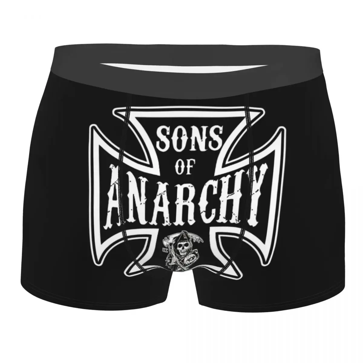 

Custom Novelty Sons Of Anarchy Boxers Shorts Panties Men's Underpants Stretch The TV Series Briefs Underwear