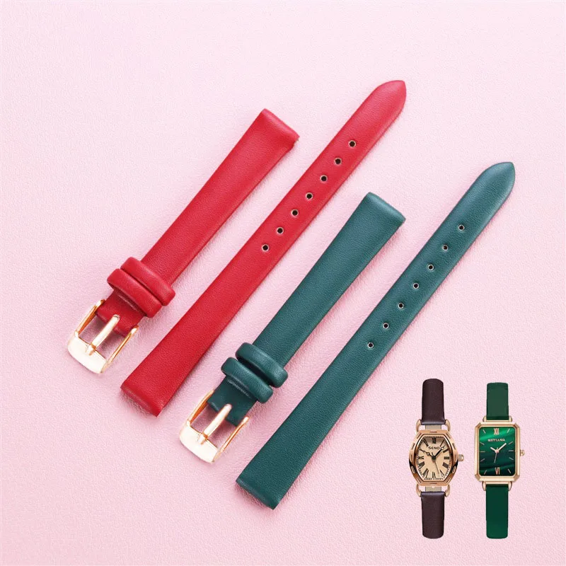 new women's Watchbands Shiny dots Leather watch strap stainless steel buckle belt buckle, 20mm