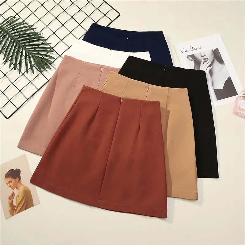 Irregular High Waist Skirt Women Korean-Style Fashion Short Sexy Mini Skirt Jupe Femme Spring Summer Skirts Womens Faldas C5472