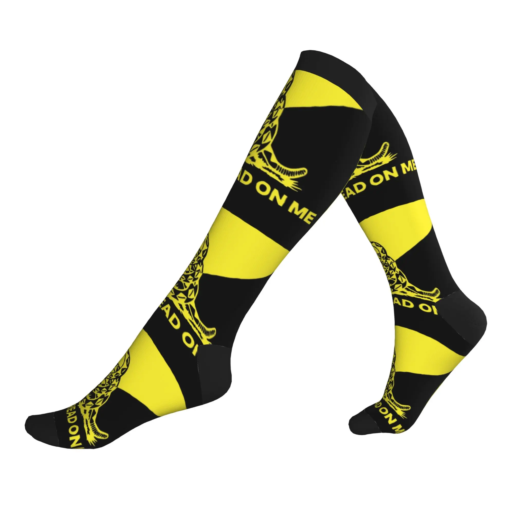 Dont Tread On Me Gadsden Flag Dress Socks Men's Women's Warm Funny Novelty  Sports Compression Socks