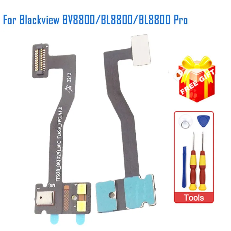 New Original Flash Light Cable+Sub Microphone PFC Repair Replacement Accessories Parts For Blackview BV8800 BL8800 Pro BL8800