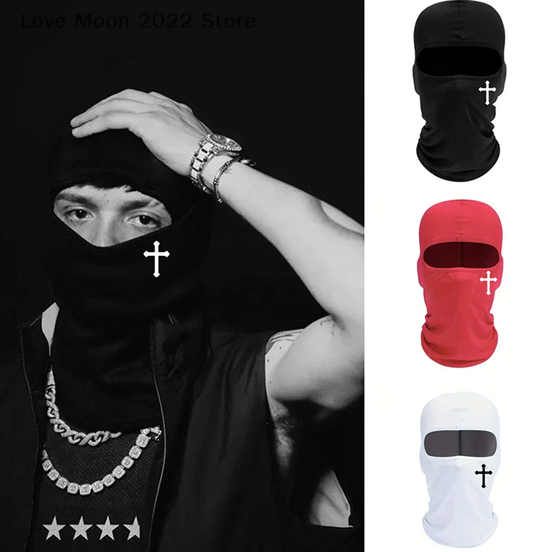 

1Pcs Cross Riding Helmet Headgear Breathable Black Balaclava Face Mask Moisture Wicking For Cycling Hiking Outdoor Headgear