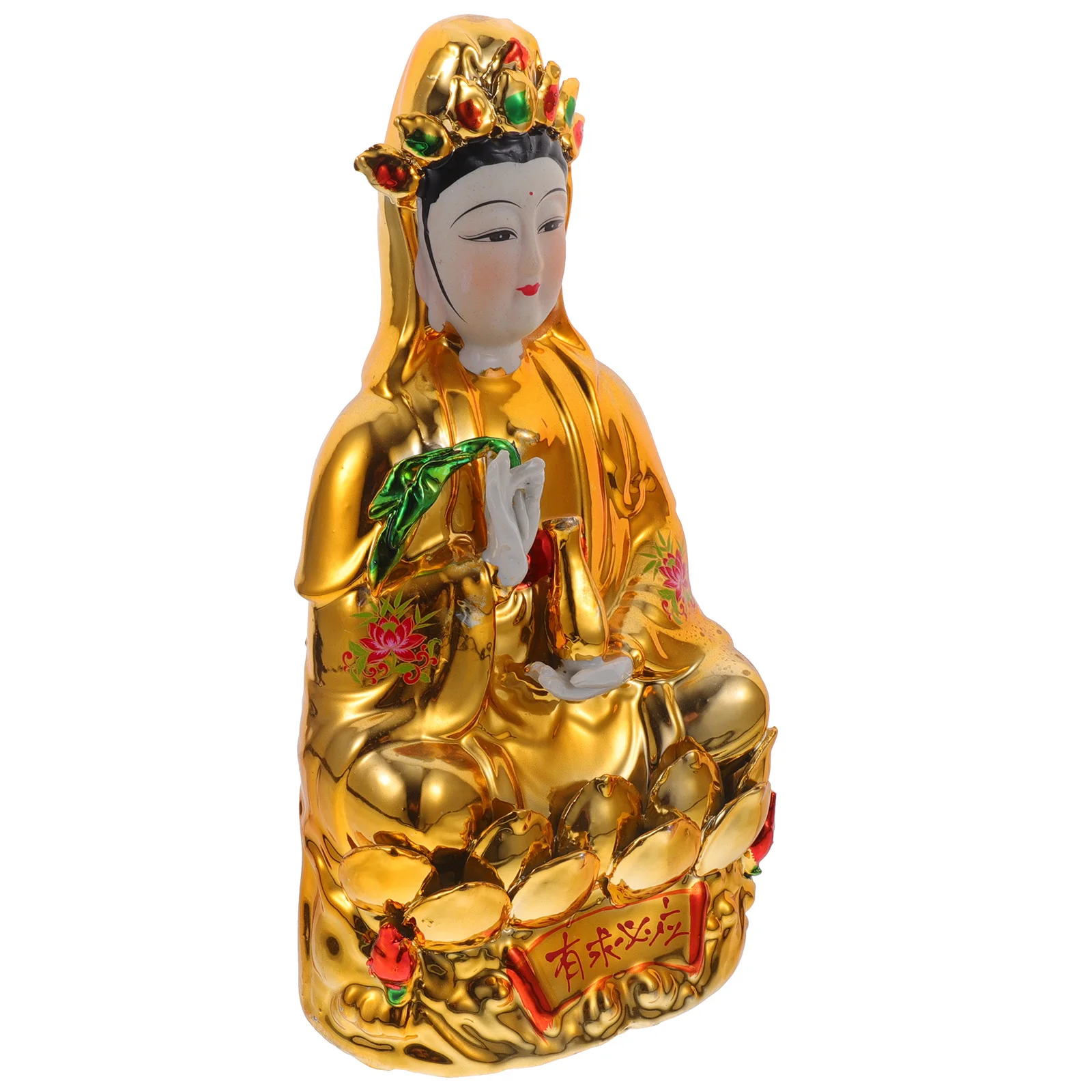 

Avalokitesvara Buddha Ceramic Retro Style Desktop Ornament Home Decoration Creative Craft Avalokitesvara Buddha