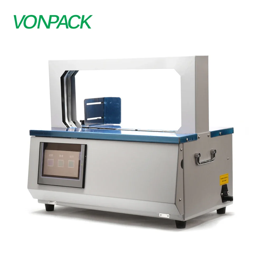 AG05-360 Strapping machine automatic paper tape opp book money bundling banding machine