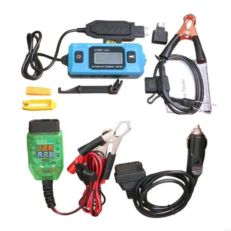 Small Motorcycle Automotive Current Tester with ABS Construction & Precise Digital Readout Display for Repair Man R6FB
