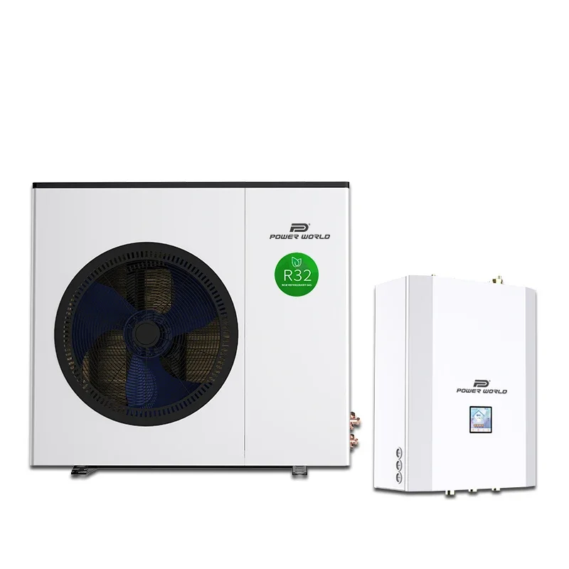 Bomba de calor central de baja temperatura, conjunto de colector y válvula de mezcla, calefacción doméstica, refrigeración, split -30C