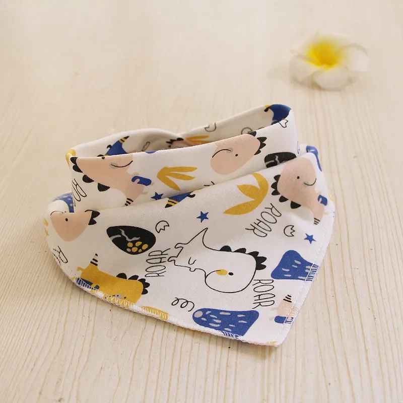 Baby Bibs Boys Girls Bandana Bibs Burp Cloth Print Triangle Cotton Baby Scarf Meal Collar Feeding Accessories Saliva Towel