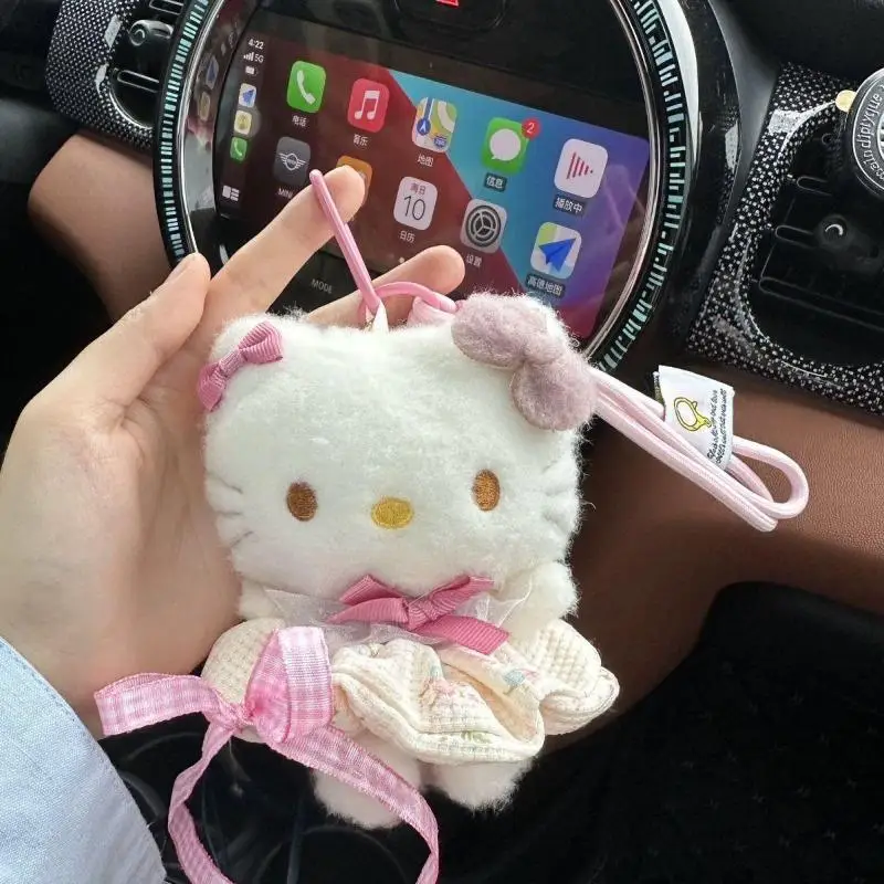 

Sanrio Hello Kitty аниме плюшевый брелок милая мультяшная кукла кулон сумка украшения Рождественский подарок для девочек