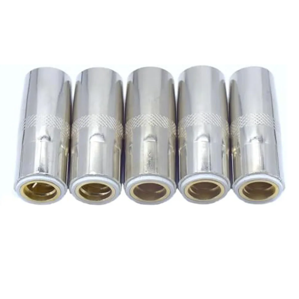 5 Pieces KP2742162R MIG Gas Nozzle Compatible for Lincoln PRO 250L PRO 300L Copper Threaded Welding Nozzle 350A