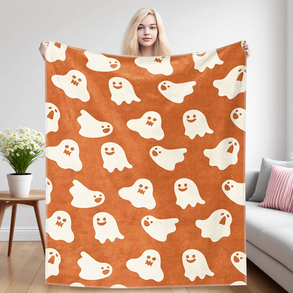 Ghost Sofa Specific Soft Flannel Blanket, Universal Plush Gift Blanket For All Seasons