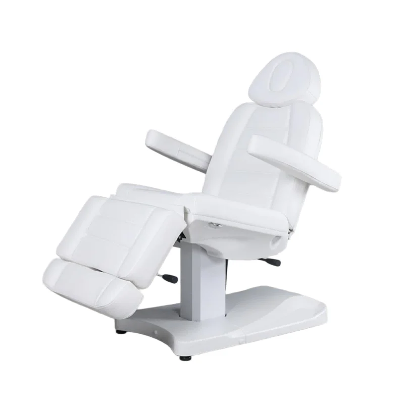 Electric Facial Bed with Metal Frame for Beauty Salon Height Adjustable Durable PU Leather Reclining Chair