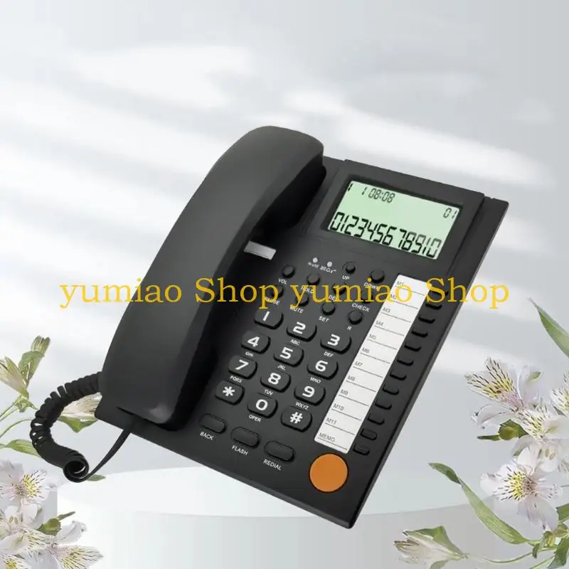 587B Corded Telephone Desk Landline Phone Desktop House Phone Seniors Caller