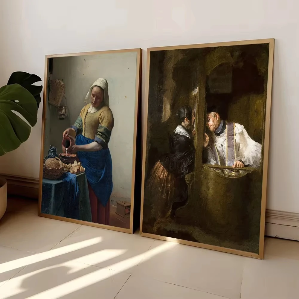 Portrait Canvas Print Mona Lisa Napoleon Crossing The Alps Famous Painting Poster Wall Art for Living Room Home Decor