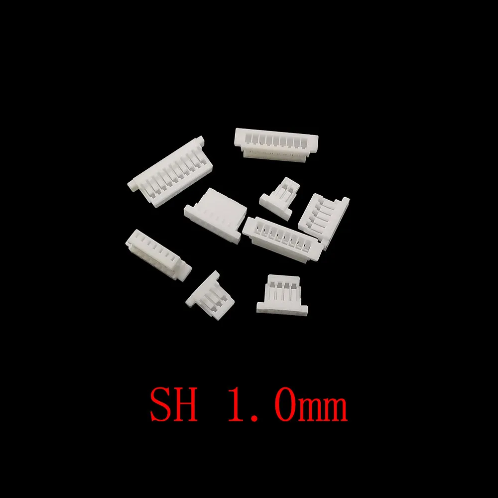 1Box JST 1.25mm / SH 1.0mm / GH 1.25mm / ZH 1.5mm Pitch Female Housing Connectors and Crimp Terminal kit 2 3 4 5 6 7 8 9 10 Pin