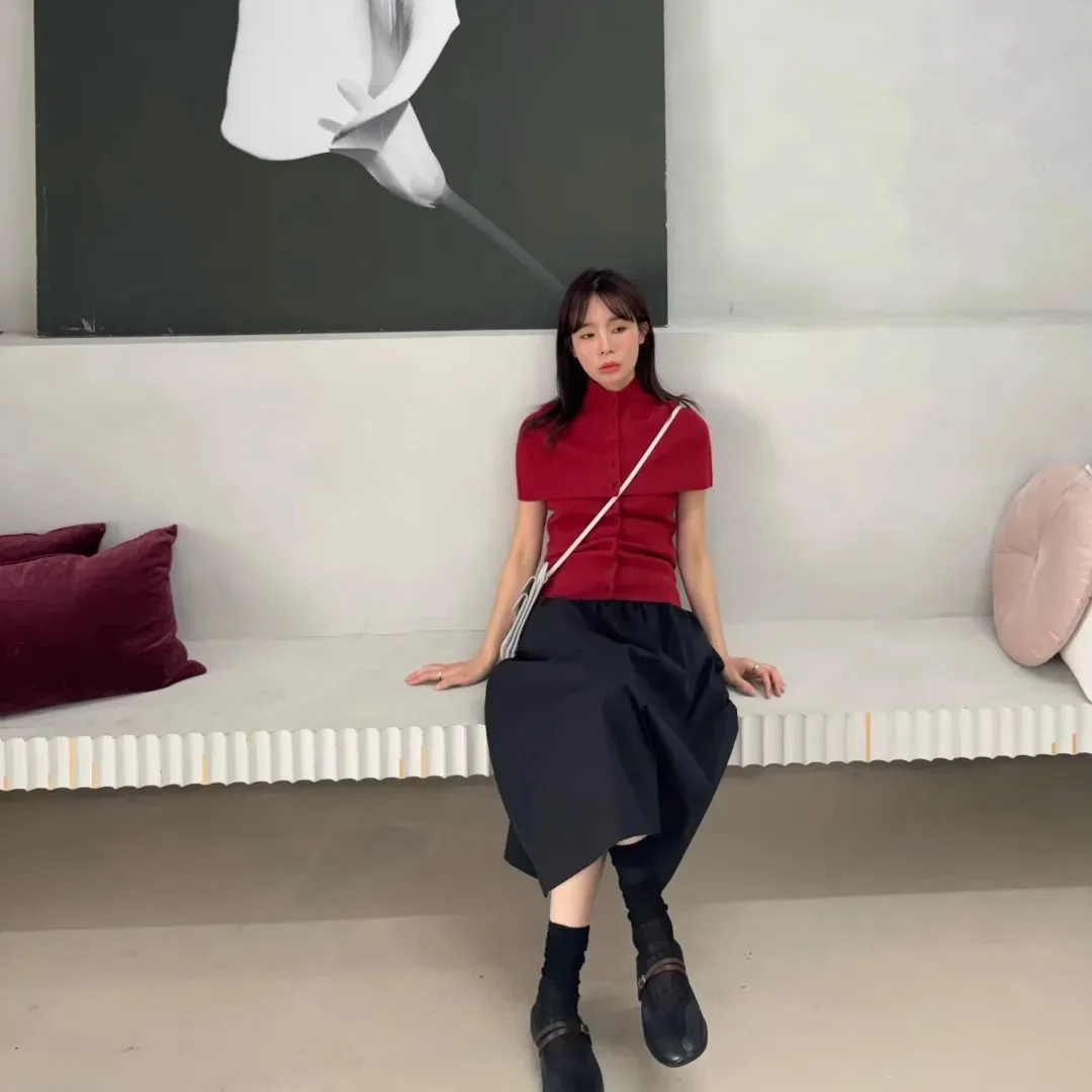 Spódnica w kształcie litery A z wysokim stanem i topem typu bustier, wyszczuplająca, z kwiatowym nadrukiem, na co dzień, dla kobiet, prosta, na wiosnę i lato.