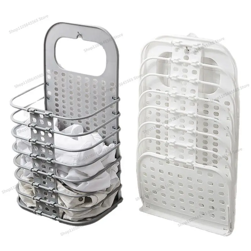 For Wall Mounted Dirty Clothes Storage Basket, Foldable Bathroom for Changing and Washing Dirty Clothes Basket