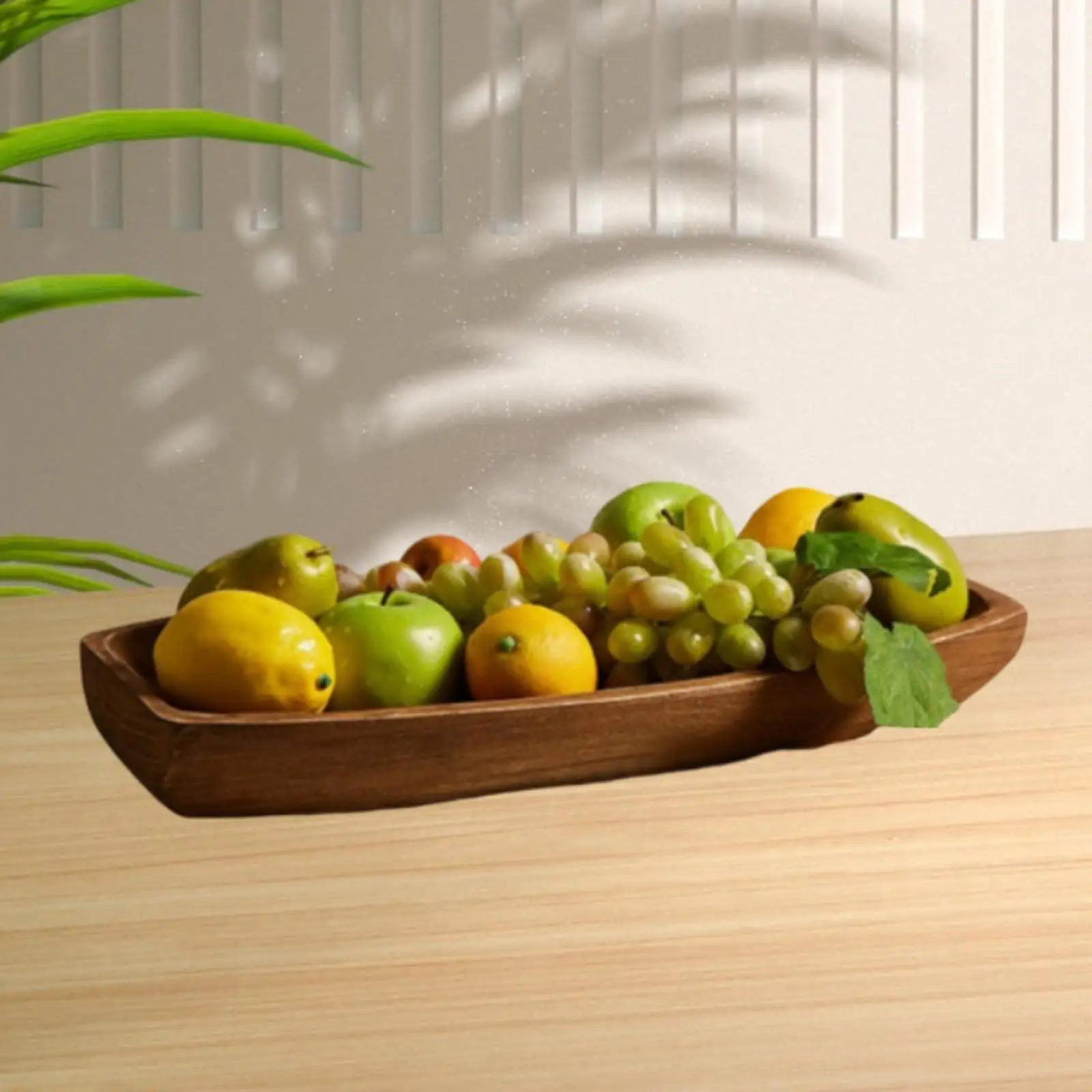 Wooden Dough Bowl Multifunctional Table Decor for Bathroom Kitchen Counter