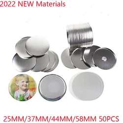 2023 nowe materiały magnetyczne lodówka przycisk Pins czysty guzik odznaka części ekspres значки набор 25MM/37MM/44MM/58MM 50 sztuk