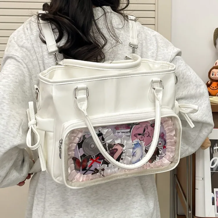 

Pain Bag 2026 New Large Capacity Transparent Handbag Versatile Multi functional Shoulder Bag