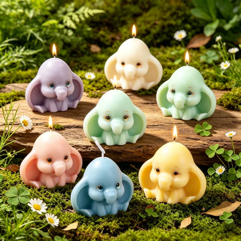 3D かわいい象シリコーン型 DIY 赤ちゃん飛行象ダンボ動 - Soap Making Scents のレビューと価格