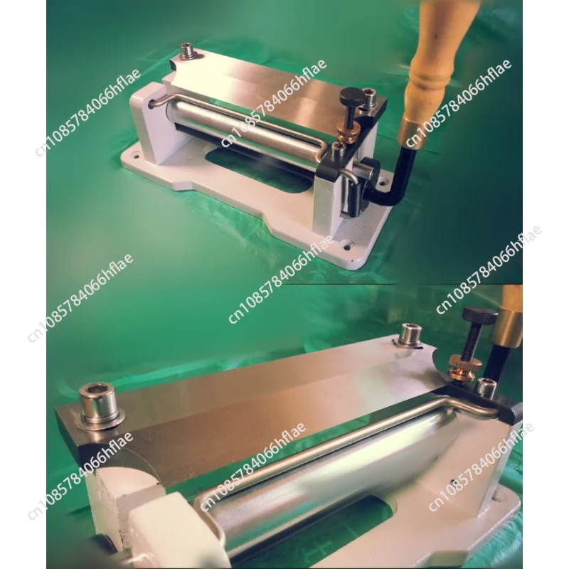 Manual Skiver & Splitter, Vegetable Tanned Leather Skiving Peeling Machine for DIY Carving Craft