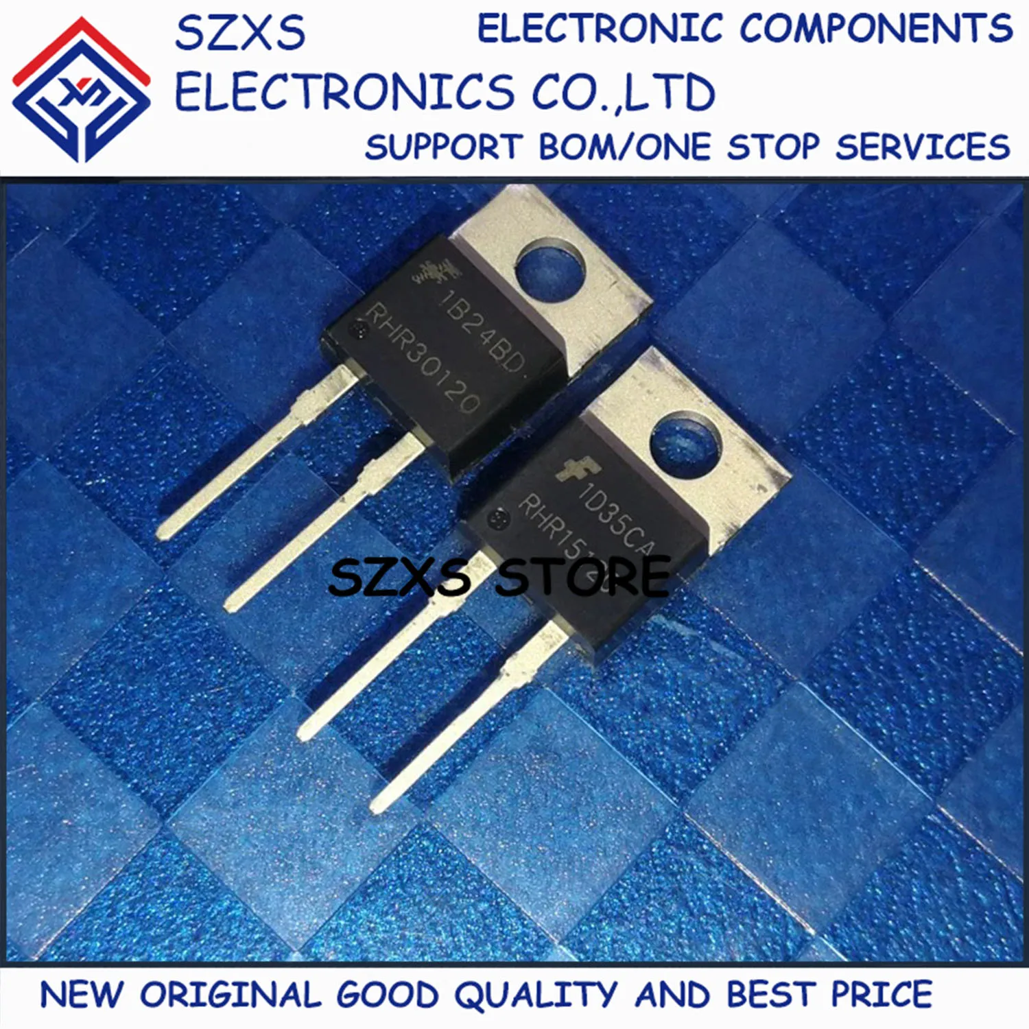 

New Original 10Pcs RHRP8120 RHR15120 RHR30120 RHRP30120 RHRP860 RHRP1560 RHRP3060 TO-220 Fast Recovery Diode In Stock