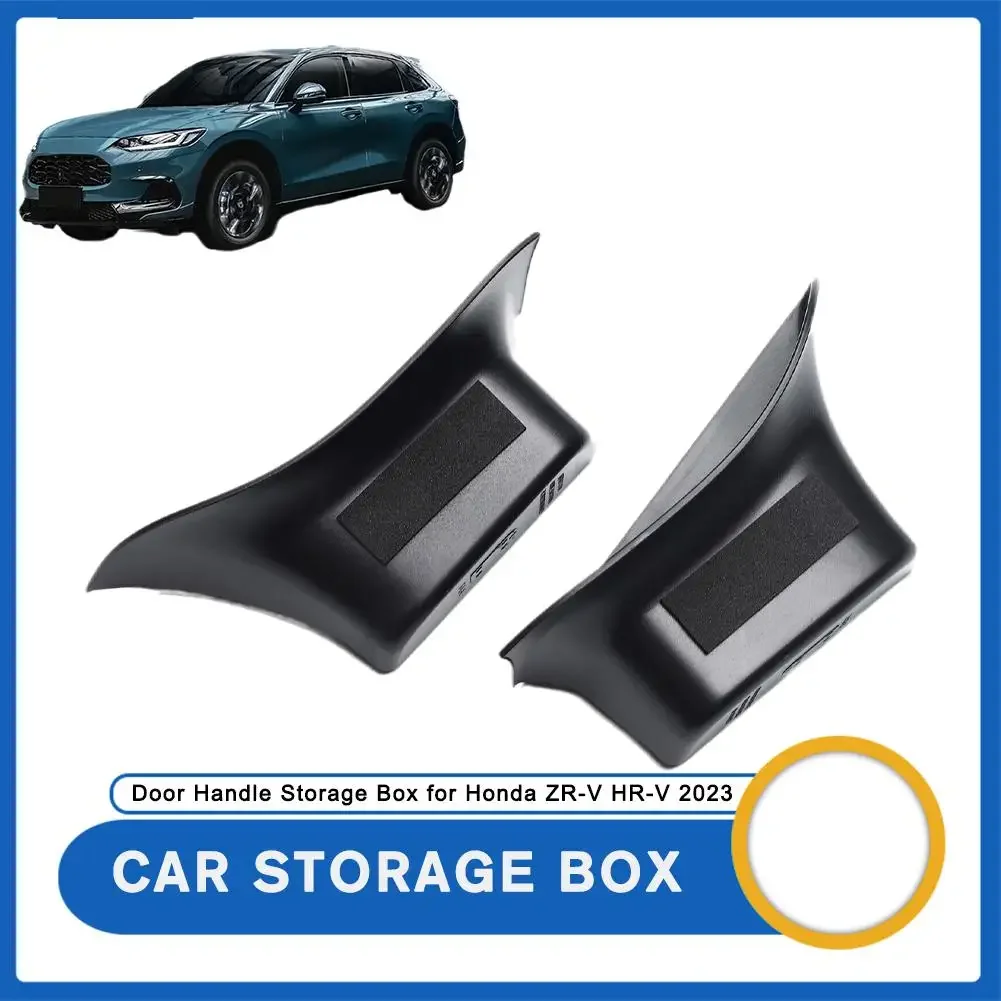 Caja de almacenamiento para manija de puerta delantera, organizador de reposabrazos lateral de coche, bandeja contenedor para Honda ZR-V HR-V, accesorios para coche, versión estadounidense, 2023