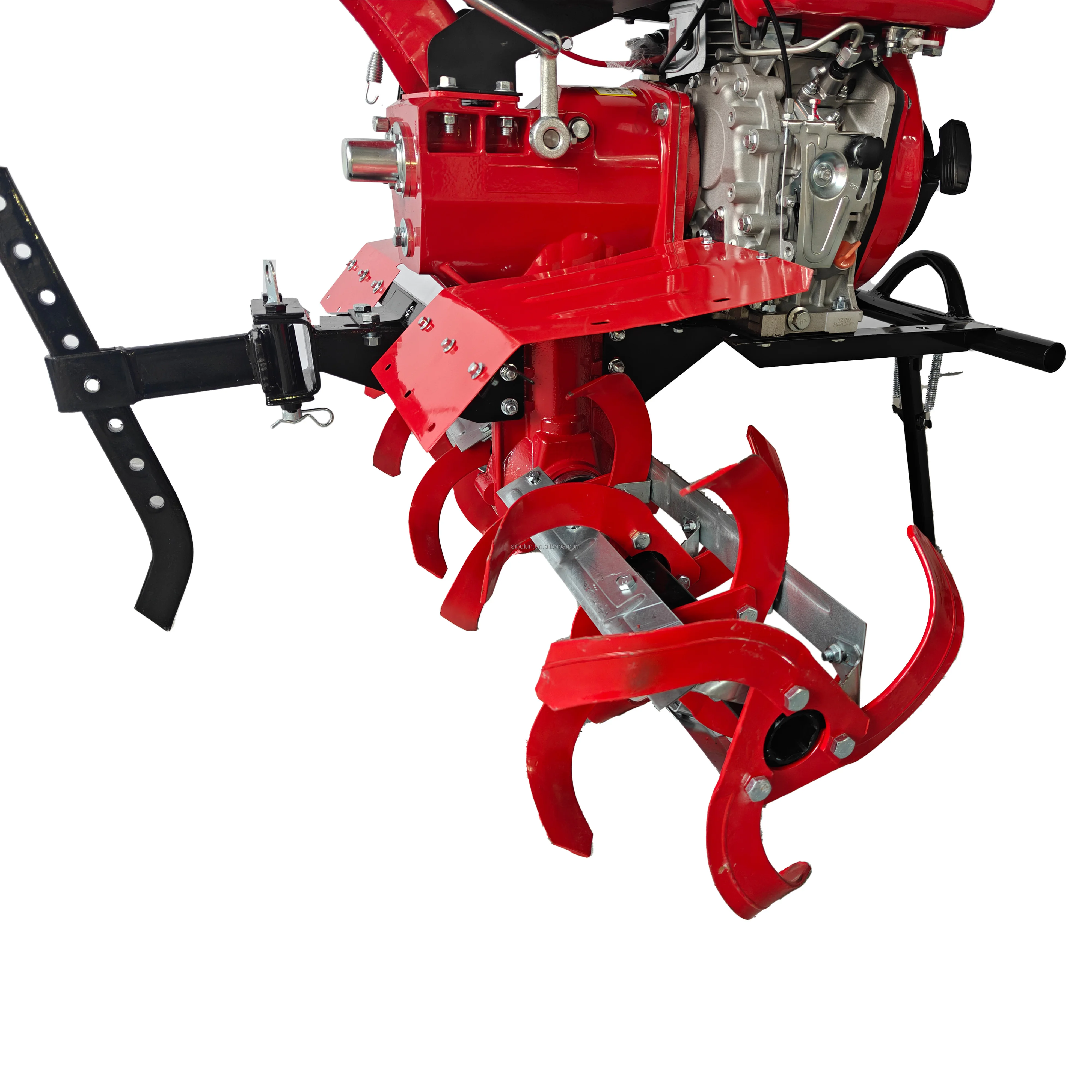 190F 12HP متعددة الوظائف الروتاري الحارث البنزين آلة الحراثة للمزرعة الآلات الزراعية محرك المزارع لفعالة