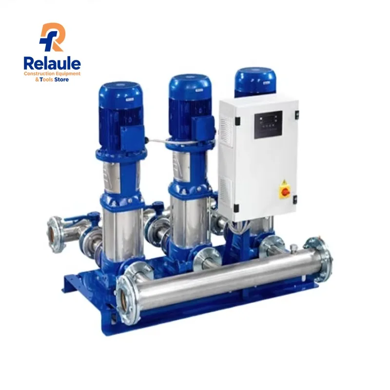 Twin Variable Speed Constant Pressure System  for Pumping Water From River, Durable Booster Pump Set