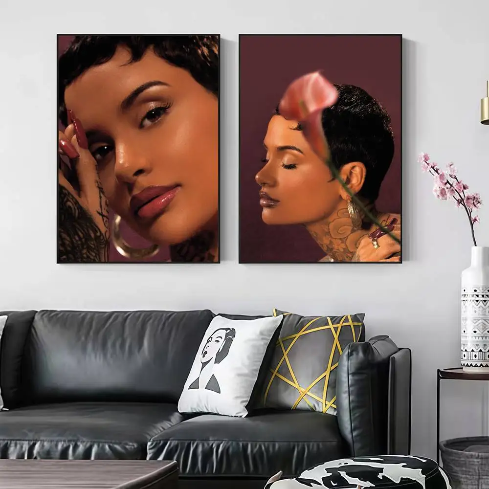 Singer K-Kehlani Peelable Self-adhesive Poster Stickers Are Suitable For Frameless Wall Decoration In A Room