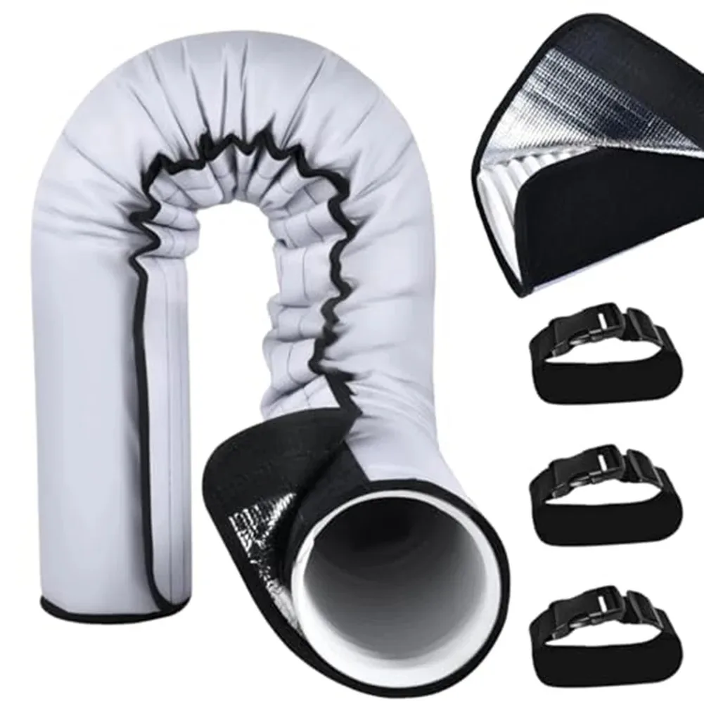 Indoor Cooling 21 Inches in Width AC Hose Insulating Sleeve Adjustable Hose Cover with Straps Portable AC Cover 2026