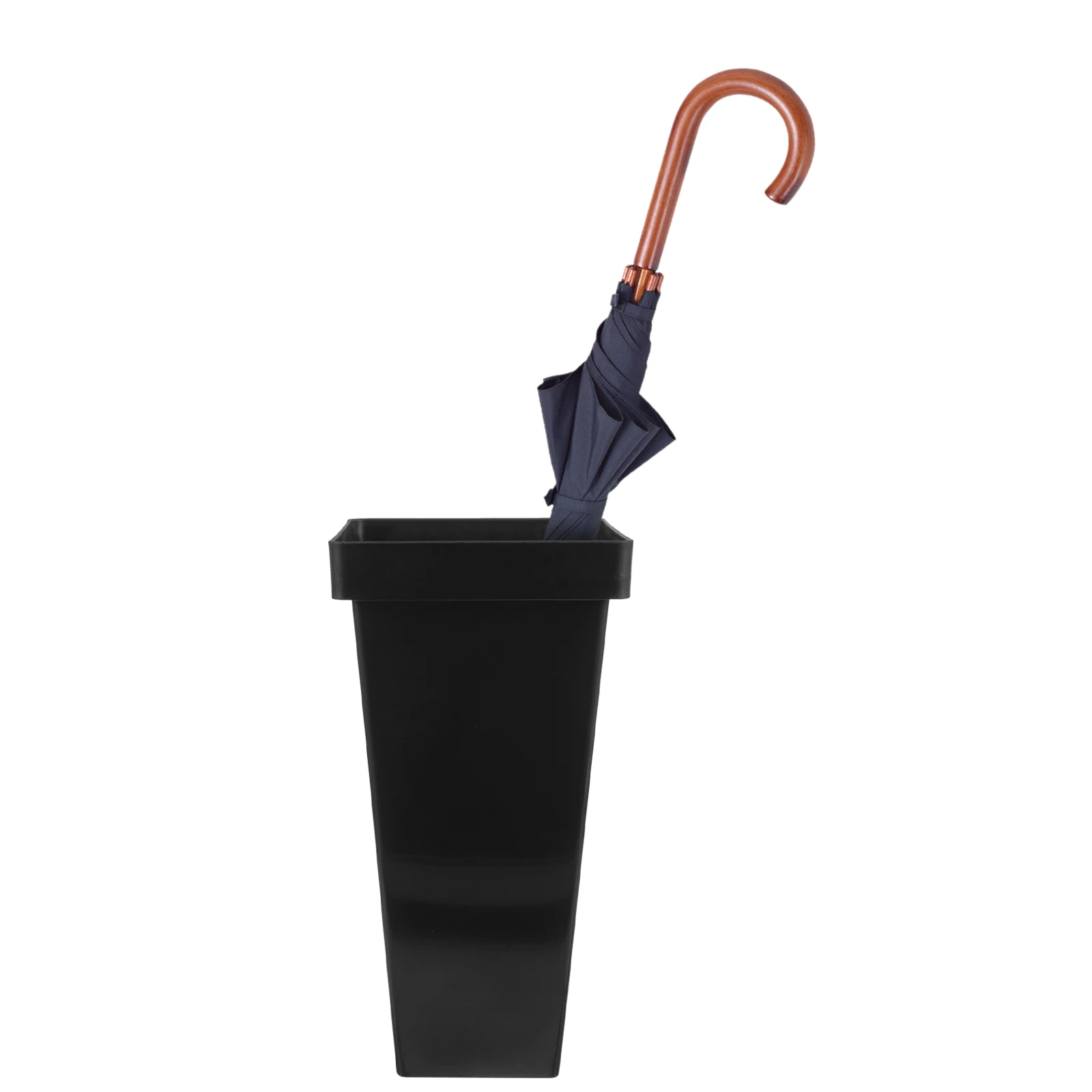 

Sturdy Plastic Umbrella Storage Bucket Waterproof Indoor Outdoor Holder Organizer Space-Saving Entryway Stand for Home Hotel