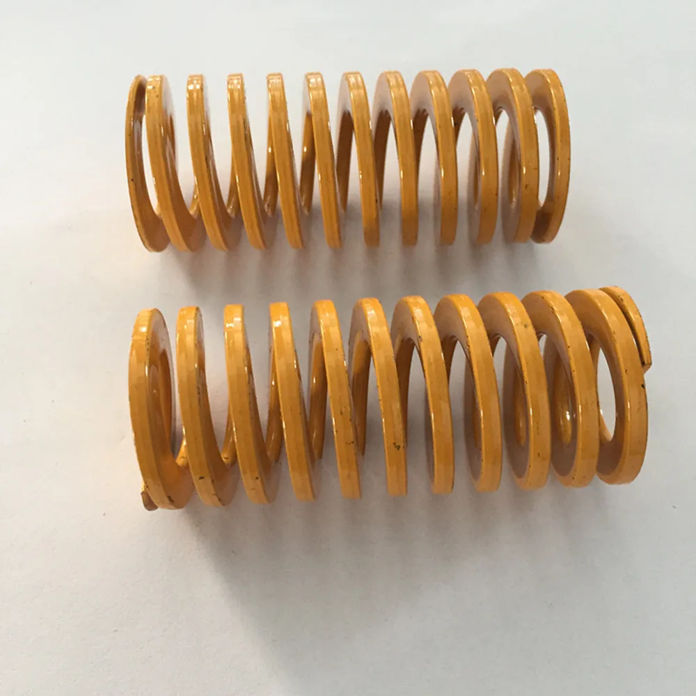 2Pcs 30 x 15 x 30/40/50/60/70/80/90/100/150/200mm Compression Die Spring Yellow