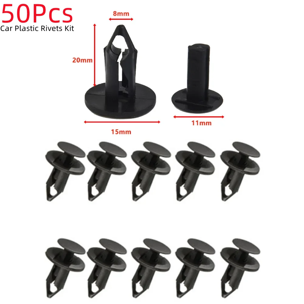 50 X ATV UTV Replacement Plastic Rivets Clips 8 MM 5/16 293150089 for Door Trim, Car , Bumper car accessorie