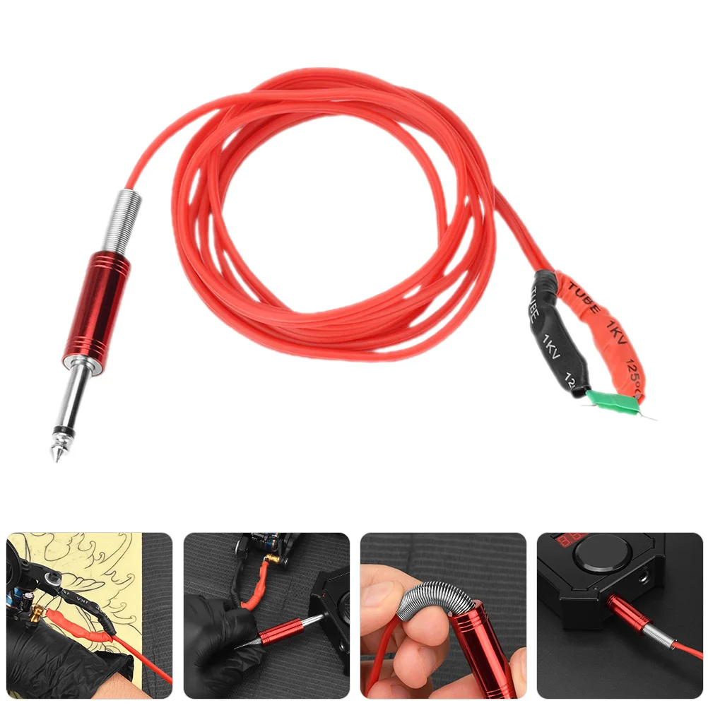 

Silicone Steel Hook Line High Flexibility Bendable Tattoo Clip Cord Dual Core Stable Voltage for Tattoo Machine Supply