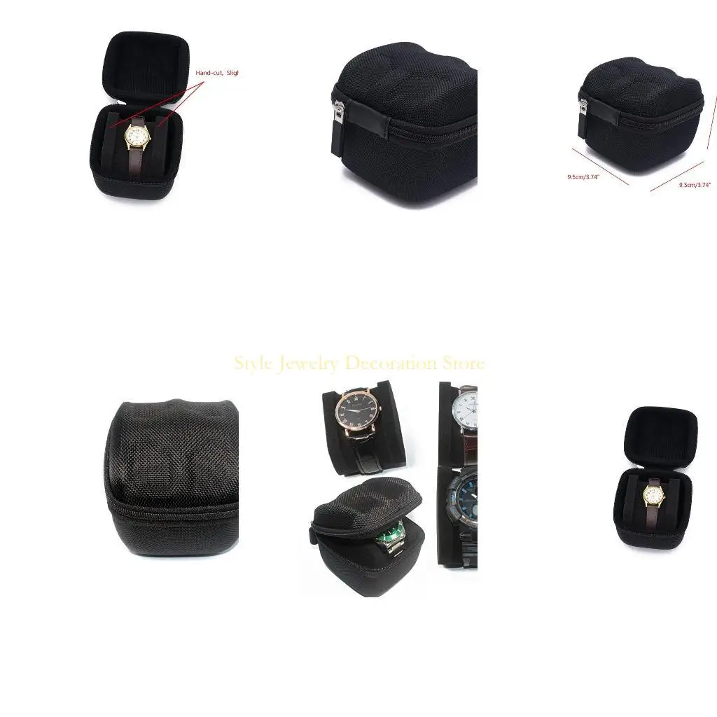

D46E Watch Travel for Case Hard Portable Watch Holder with Up to 55mm Face Watch (no Watch Inside