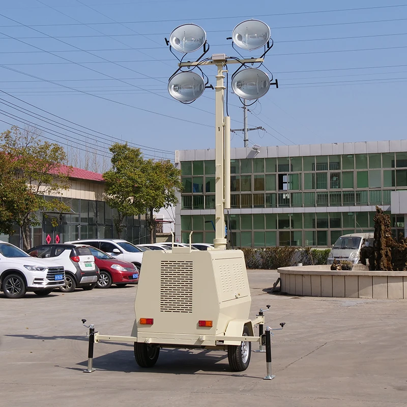 Generator Light Tower Low Failure Rate Integrated Power Lighting Equipment Easy Operation For Farm And Mining Night Working Jobs