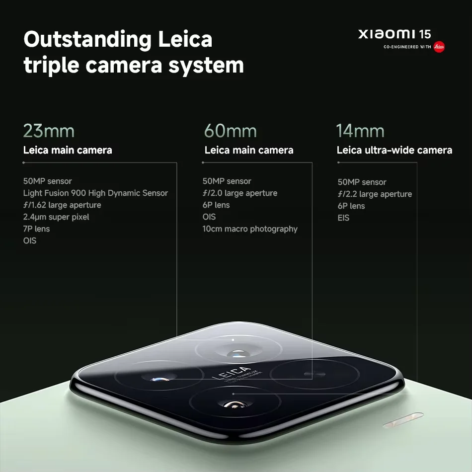 Xiaomi 15 5G 글로벌 버전 Snapdragon 8 엘리트 스마트폰 6.36" 120Hz AMOLED 5240mAh 90W HyperCharge 50MP Leica 카메라 NFC