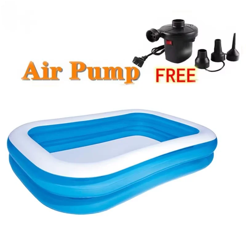 

Надувной бассейн 2м, 2.6м, 3м для взрослых и детей, утолщенный, для дома и улицы, для игр с водными шариками