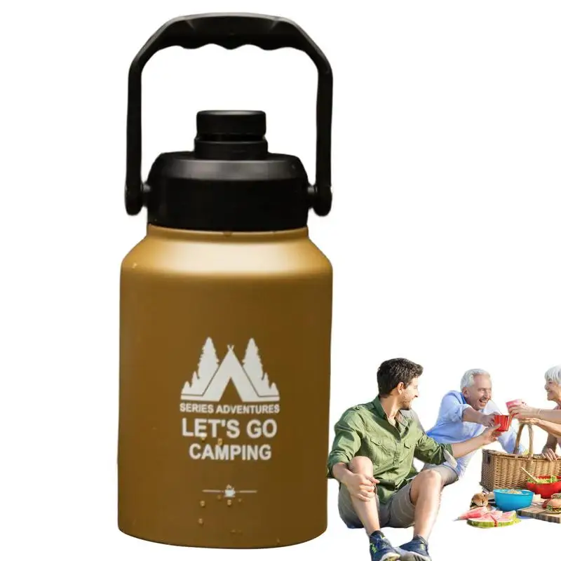 

Canteen Water Bottle Insulated Stainless Steel Vacuum Flask Workout Flask Jug Travel Mug For Gym Outdoor Sports Hiking Cycling