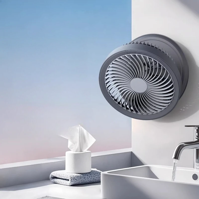 Wall Mounted Kitchen Small Fan Toilet Bathroom No Punching Silent Fan