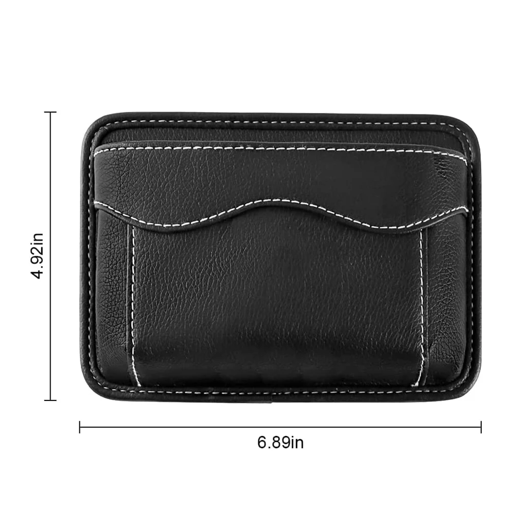 

PU Leather Car Seat Side Pocket Organizer for Storing Mobile Phones Sunglasses and Accessories in For Auto Door Panels